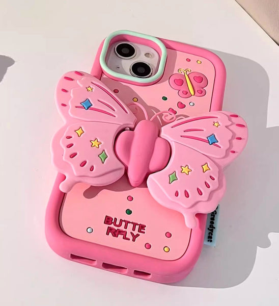 Kawaii Butterfly Phone Case for iphone 11/11pro/11pro max/12/12mini/12pro/12pro max/13/13pro/13pro max/14/14plus/14pro/14pro max PN6086
