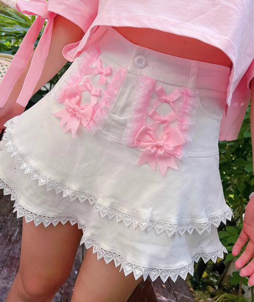 Fashion Bowtie Pleated Skirt PN5921