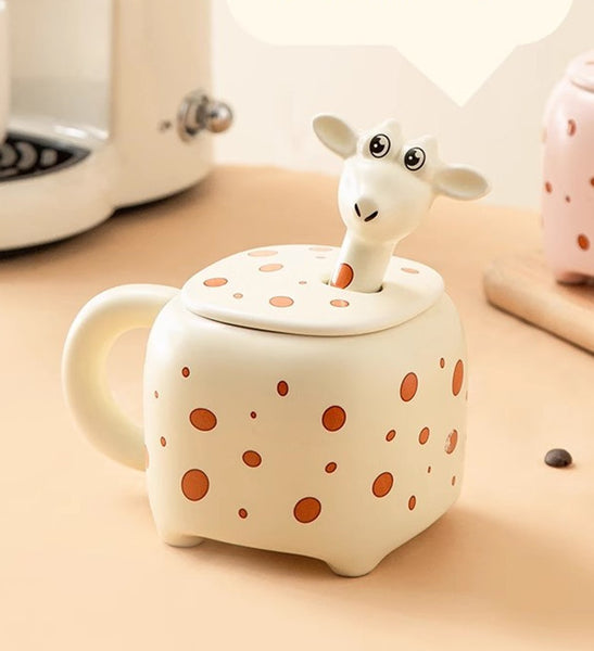 Kawaii Giraffe Ceramic Mug PN6674