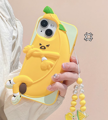 Kawaii Banana Phone Case for iphone 11/11pro/11pro max/12/12mini/12pro/12pro max/13/13pro/13pro max/14/14plus/14pro/14pro max/15/15pro/15pro max PN5877