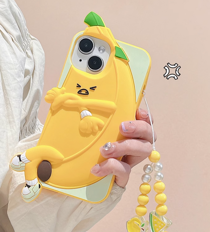 Kawaii Banana Phone Case for iphone 11/11pro/11pro max/12/12mini/12pro/12pro max/13/13pro/13pro max/14/14plus/14pro/14pro max PN5877