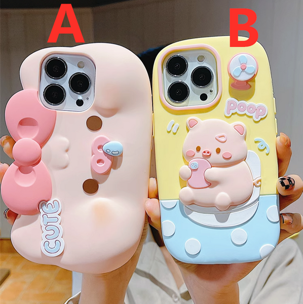 Cute Pig Phone Case for iphone 11/11pro/11pro max/12/12mini/12pro/12pro max/13/13pro/13pro max/14/14plus/14pro/14pro max/15/15pro/15pro max PN5890