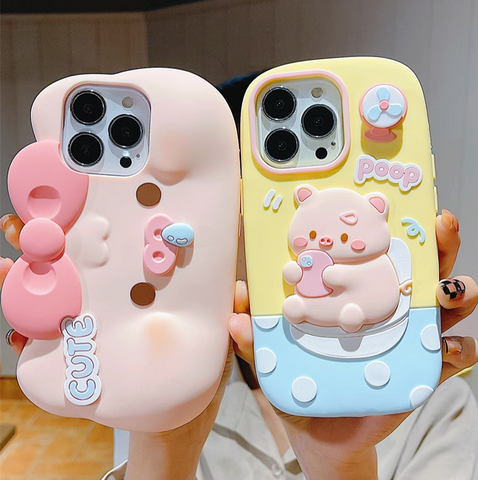 Cute Pig Phone Case for iphone 11/11pro/11pro max/12/12mini/12pro/12pro max/13/13pro/13pro max/14/14plus/14pro/14pro max/15/15pro/15pro max PN5890