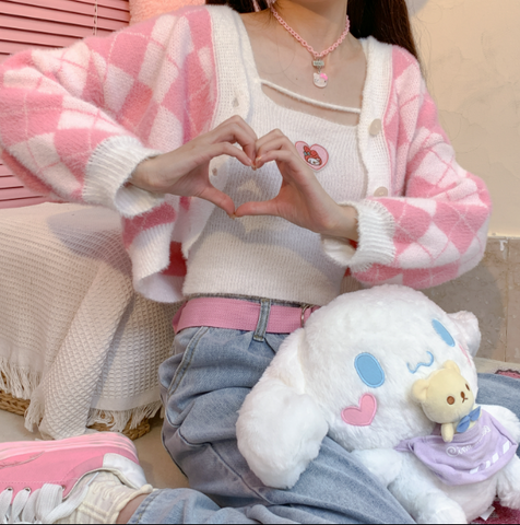 Kawaii Anime Sweater Coat Set PN5899