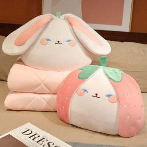 Cute Bunny Pillow And Blanket PN5970