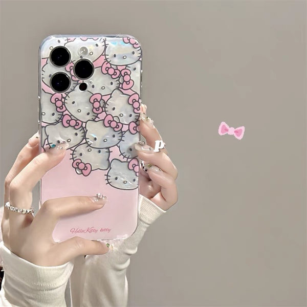 Lovely Kitty Phone Case for iPhone 11/12/12pro/12pro max/13/13pro/13pro max/14/14 pro/14 plus/14pro max PN6010