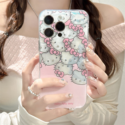 Lovely Kitty Phone Case for iPhone 11/12/12pro/12pro max/13/13pro/13pro max/14/14 pro/14 plus/14pro max PN6010