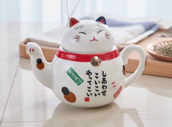 Kawaii Cat Bottle and Teapot PN3612