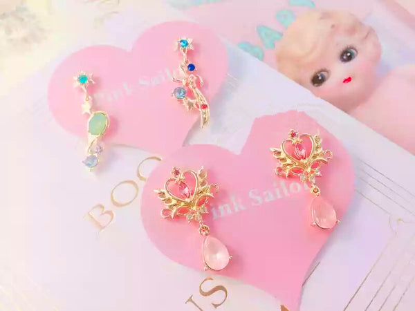 Pink Crown Jewel Earring PN0430