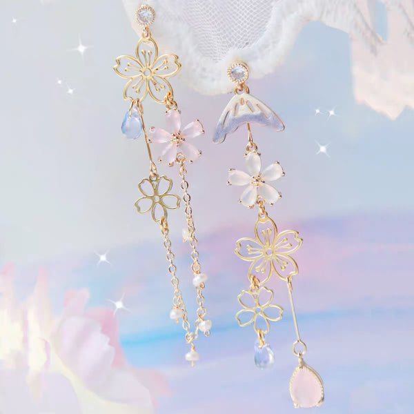 Cute Sakura Earrings/Clips  PN3436