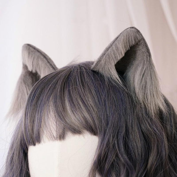 Kawaii Cat Ear Plush Hair Clips PN3543