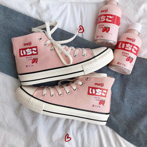 Cute Strawberry Canvas Shoes PN3452