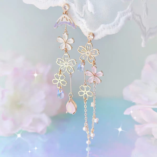Cute Sakura Earrings/Clips  PN3436