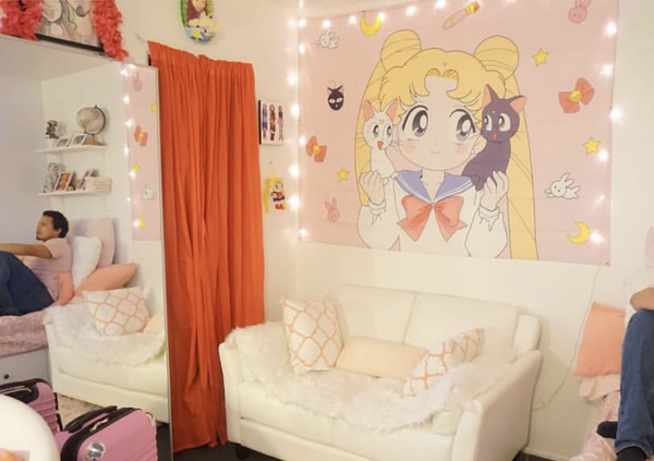 Sailor Moon And Luna Wall Table Mat PN0995