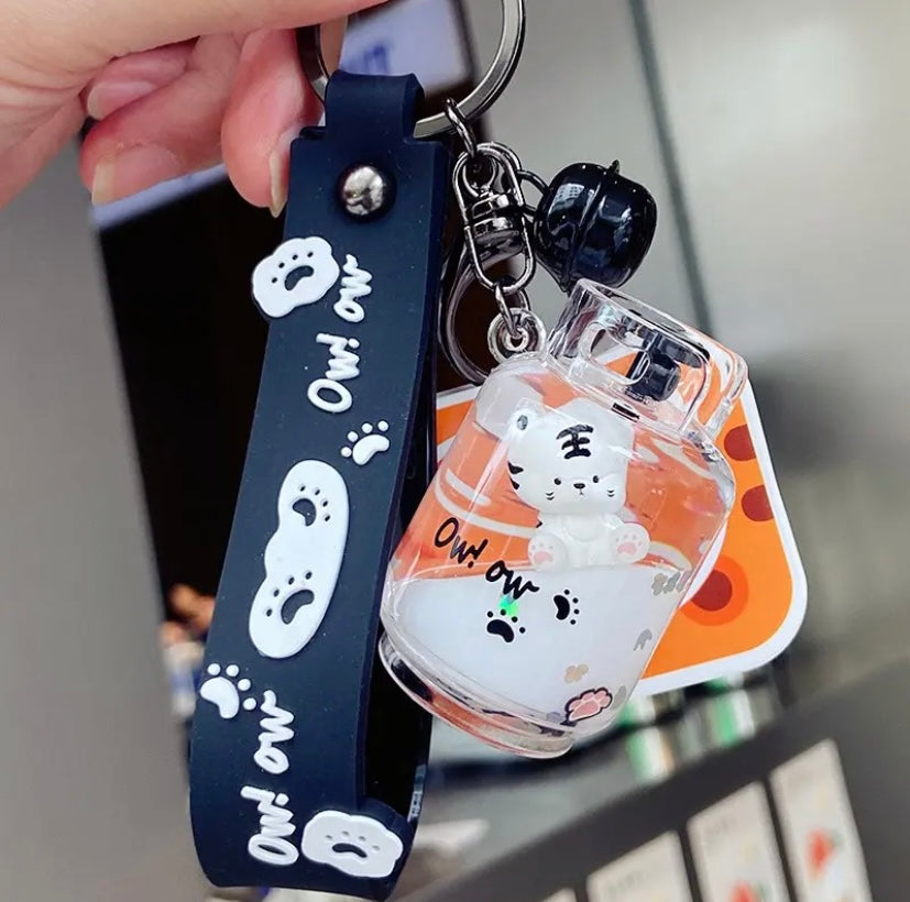 thumbnail image 2 of Singing Tiger Boxer Doll Keychain - 'Eye Of The Tiger' Plush Key Ring 2 of 5