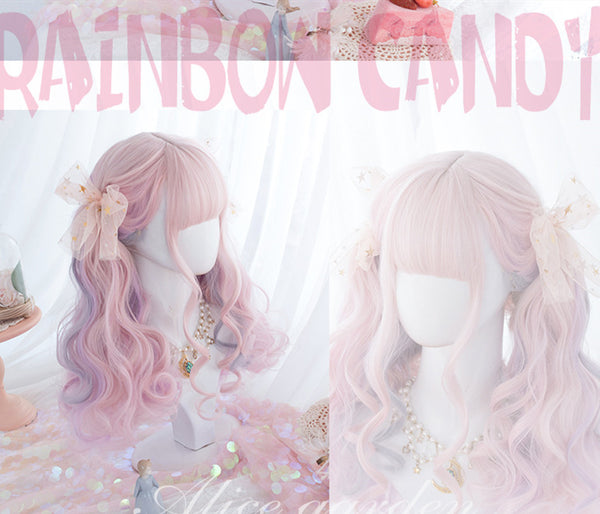 Pink Rainbow Lolita Pastel Wig PN2199