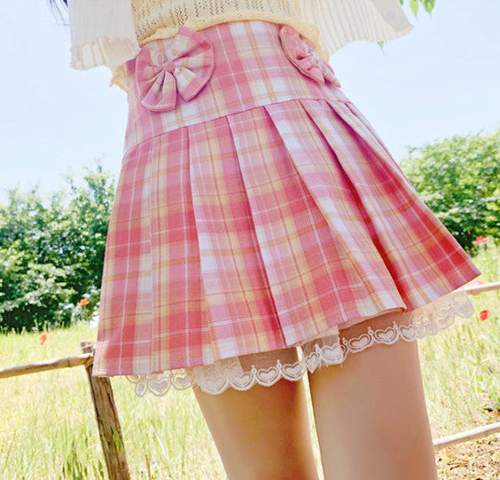 Fashion Bowtie Pleated Skirt PN5341
