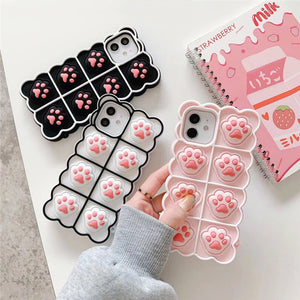 Soft Cat Paw Phone Case for iphone 7/7plus/8/8P/X/XS/XR/XS Max/11/11pro/11pro max/12/12pro/12pro max/12mini/13/13pro/13pro max PN4012