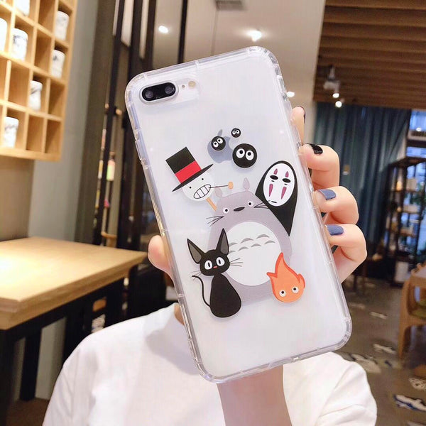 Totoro Phone Case for iphone 6/6s/6plus/7/7plus/8/8P/X/XS/XR/XS Max/11/11pro/11pro max/12/12pro/12mini/12pro max PN1417