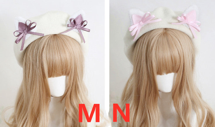 Lovely Cat Ears Lolita Beret PN4633 – Pennycrafts display picture 1