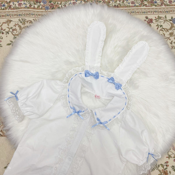Lolita Rabbit Ear Shirt and Skirt Set PN4046