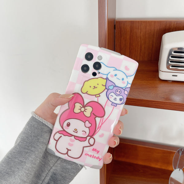 Lovely Kitty Phone Case for iphone 7/7plus/8/8P/X/XS/XR/XS Max/11/11pro/11pro max/12/12mini/12pro/12pro max/13/13mini/13pro/13pro max PN4361