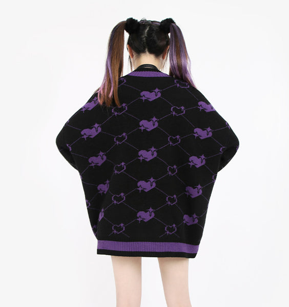 Fashion Heart Sweater Coat PN5595