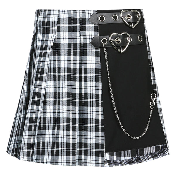 Fashion High Waist Pleated Skirt PN3726