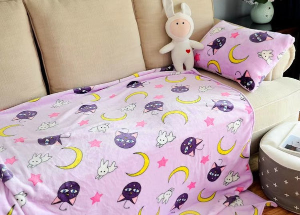 Cartoon Luna Blanket and Pillowcover  PN3043