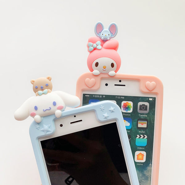 Mymelody And Cinnamoroll Phone Case for iphone 6/6s/6plus/7/7plus/8/8P/X/XS/XR/XS Max/11/11pro/11pro max/12/12pro/12mini/12pro max PN0620
