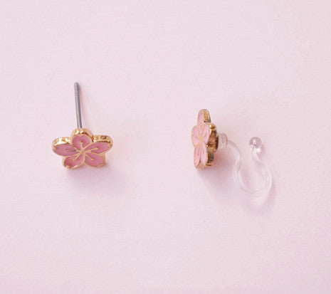 Cute Sakura Cats Earrings PN2466