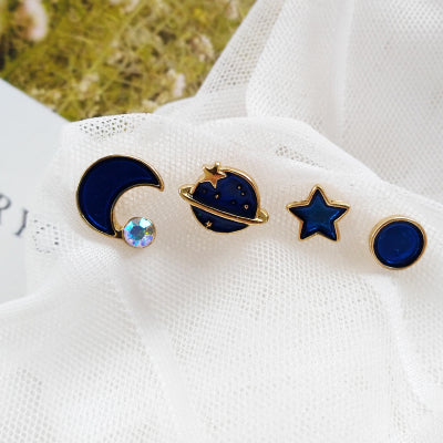 Cute Moon and Star Earrings Set PN3648