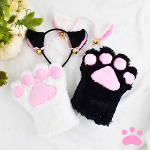 Lovely Cats Paw Glove/Hair Clasp PN3117