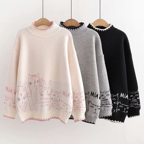 Lovely Cats Sweater PN5066