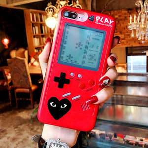 The Tetris Red And Black Gameconsole Phone Case for iphone 6/6s/6plus/7/7plus/8/8P/X/XS PN0822