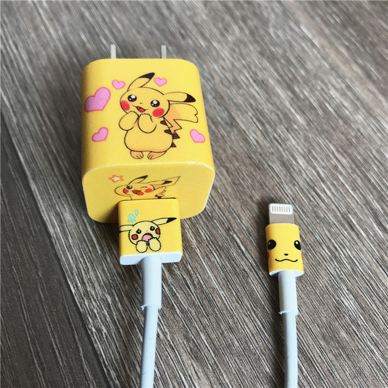 Cute Pikachu Charger Stickers For Iphone PN1203