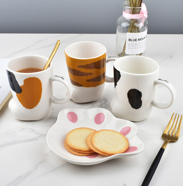 Lovely Cat Paw Ceramic Mugs Cup PN3277
