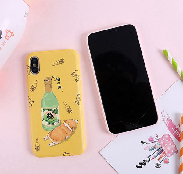 Cute Shiba Phone Case for iphone 6/6s/6plus/7/7plus/8/8P/X/XS/XR/XS Max/11/11pro/11pro max PN2074