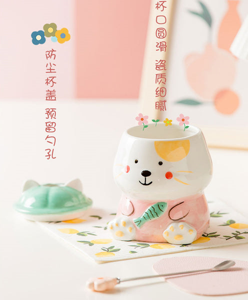 Lovely Cat Ceramic Mugs PN4476