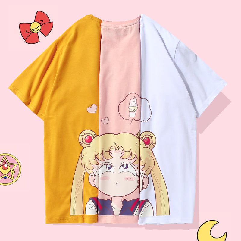 Kawaii Loose Sailormoon Sisters Tshirt PN1252 – Pennycrafts