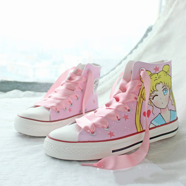 Kawaii Sailor Moon Canvas Shoes PN2389