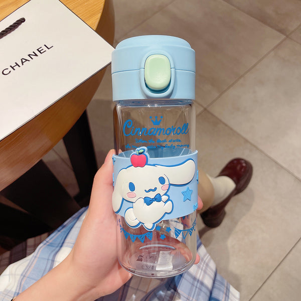 Cartoon Anime Glass Water Bottle PN5036