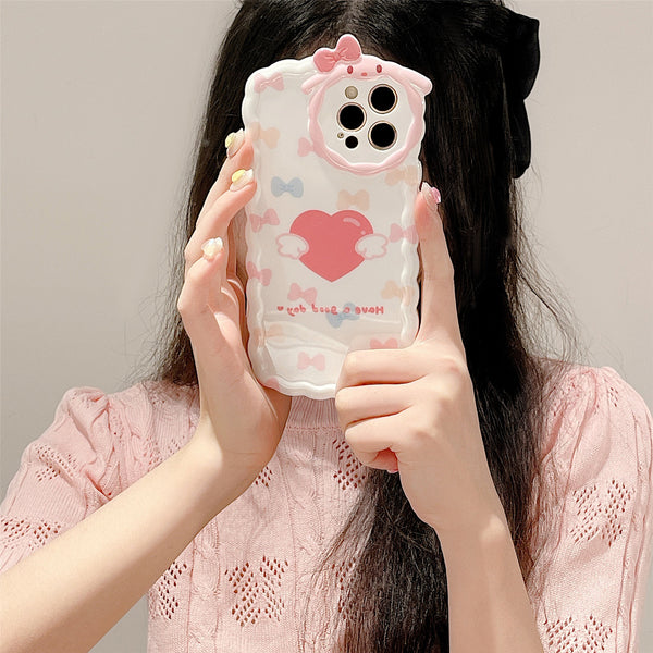 Pink Heart Phone Case for iphone XR/XS Max/11/11pro max/12/12pro/12pro max/13/13pro/13pro max PN5265