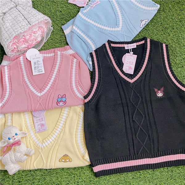 Kawaii Girls Vest Sweater PN5444
