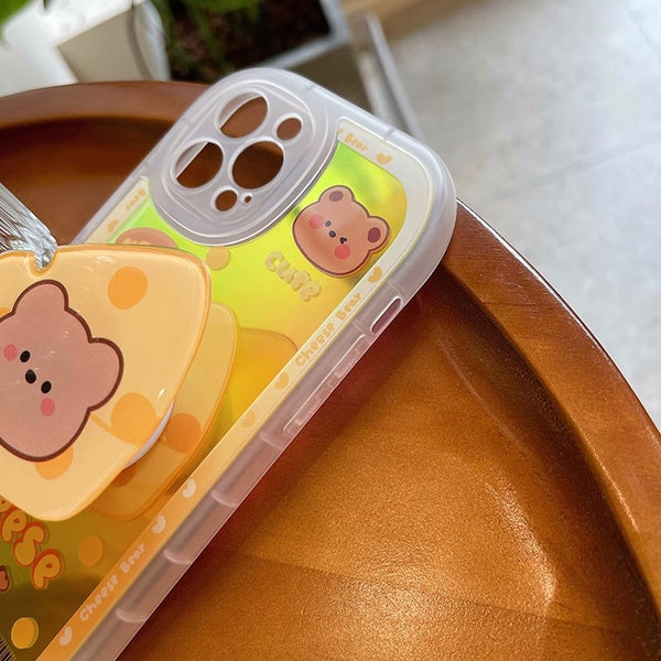 Cute Rabbit And Bear Phone Case for iphone 7plus/8P/X/XS/XR/XS Max/11/11pro max/12/12pro/12pro max/13/13pro/13pro max PN5796