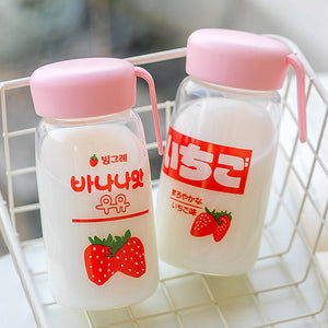 Strawberry Water Glass Bottle PN2220