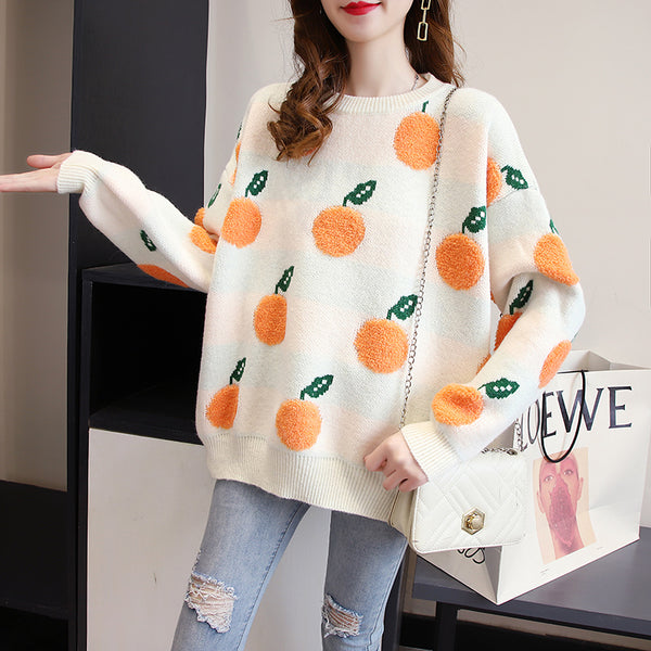 Fashion Orange Sweater PN3759