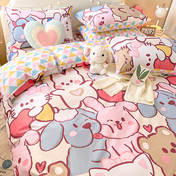 Cartoon Rabbits Bedding Set PN5095