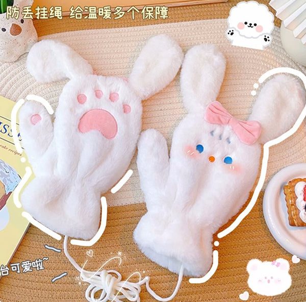Kawaii Rabbit Ears Gloves PN5787