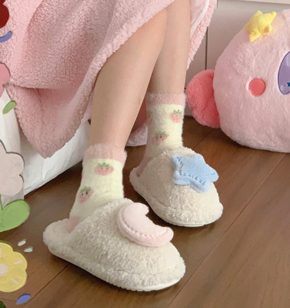 Soft Moon and Star Slippers PN5335